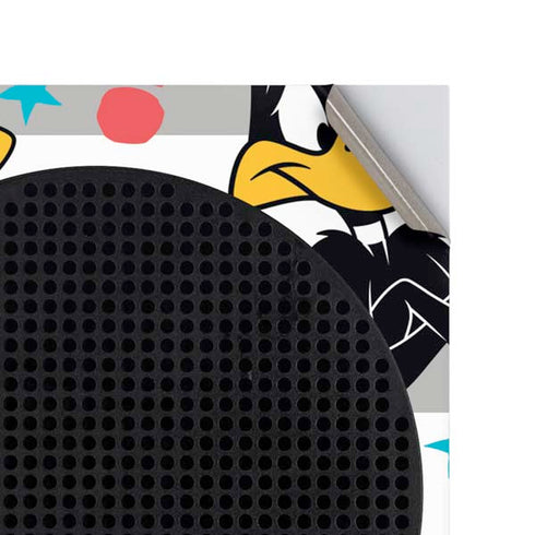 Looney Tunes Daffy Duck Striped Patches Xbox Series S Console Skin